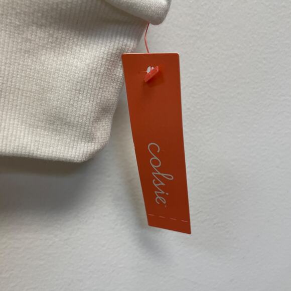 Colsie Women's Fleece Zip Up Hoodie Sweatshirt White Size S - Picture 3 of 5